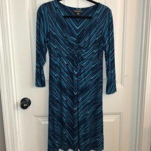 Tommy Bahama Benbow Lines Dress Blue Sz M